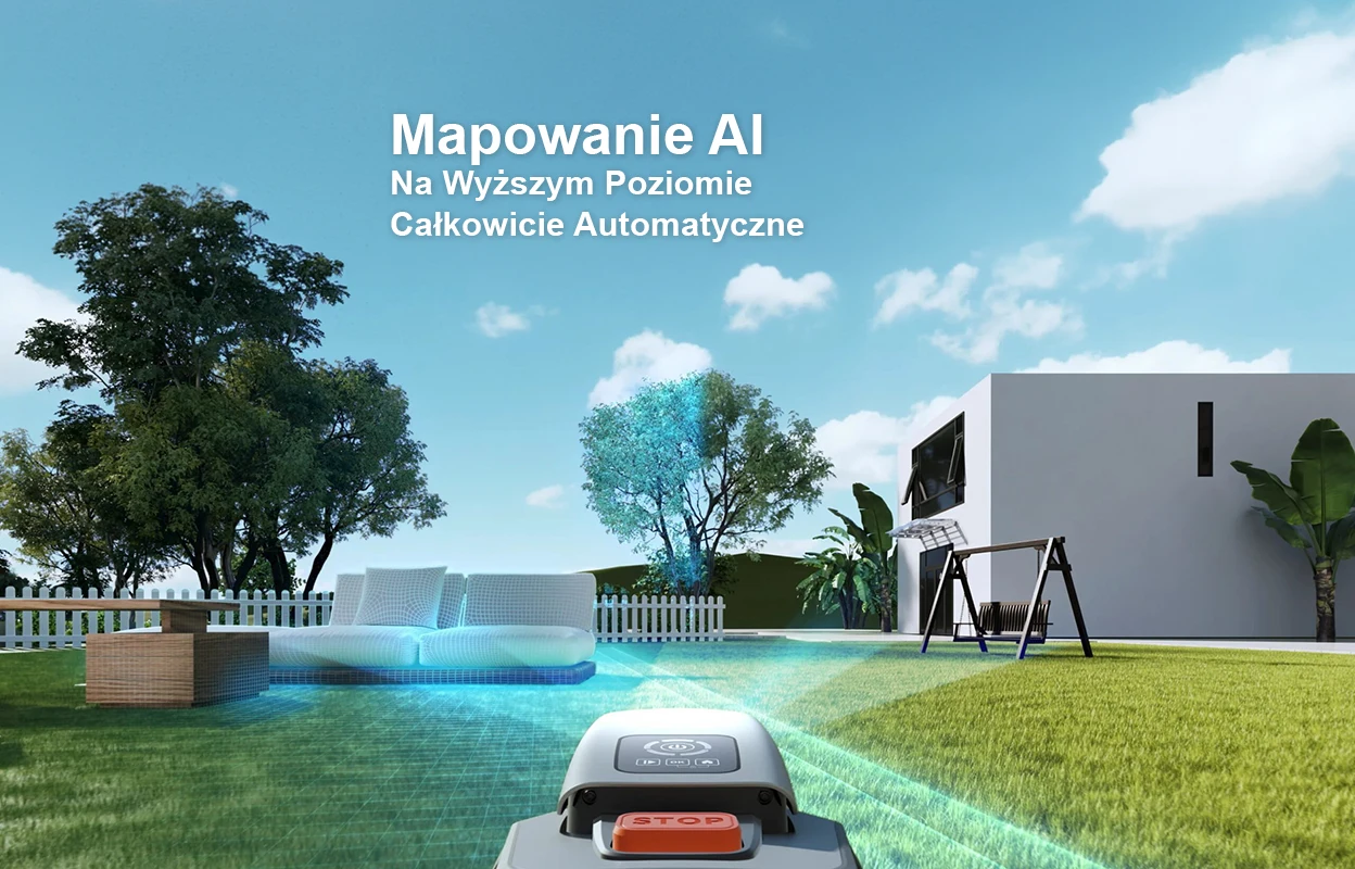 Mapowanie AI terenu przez robota koszącego